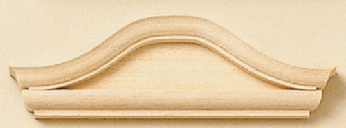 Dollhouse Miniature Bonnet Pediment, 2Pk